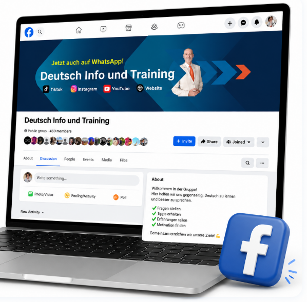Deutsch Info und Training auf Facebook